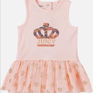 NWT Juicy Couture TuTu Dress Bodysuit w. Hair Band Baby Girl